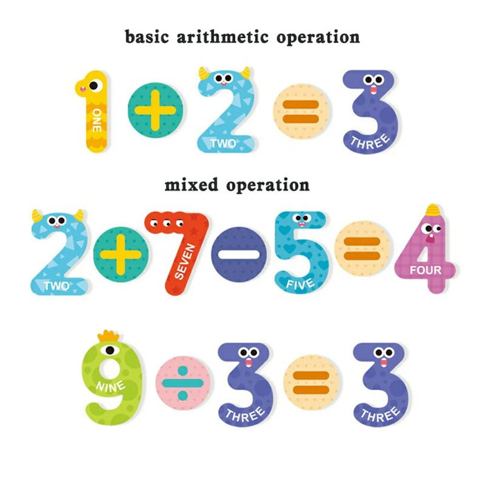 599 Educational Magnetic Letters Numbers Fridge Magnets Learning Toy for Kids Preschool Alphabet Math Teaching Tool - 4