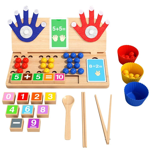MWDH-2518 Children Clip Beads Math Finger Counting Kids Early Educational Toy - Multi-color - 1