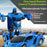 2 In 1 Transformation Robots Racing Car Toy RC Deformation Car Sports Vehicle Model Kids Gift - Blue - 2