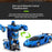 2 In 1 Transformation Robots Racing Car Toy RC Deformation Car Sports Vehicle Model Kids Gift - Blue - 3
