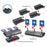 MH3541A Electronic Scoring Target Auto Return Moving Target Kids Practice Shooting Toy 3 Targets + Track System - Black - 3