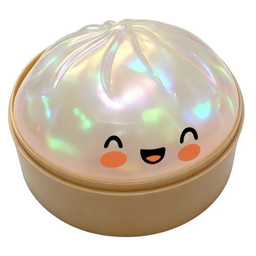 DOWMOO Pearl Color Steamed Bun Shape Squeeze Toy with Steamer Box Stress Relief Toy for Adult Kids - 1 Piece - 1