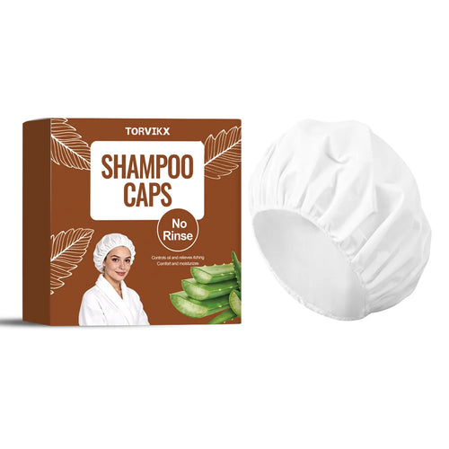 TORVIKX No Rinse Shampoo Cap Gentle Care Dry Shampoo Hat for Travel Bedridden Patients - 1 Piece - 1