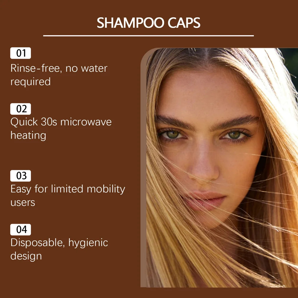 TORVIKX No Rinse Shampoo Cap Gentle Care Dry Shampoo Hat for Travel Bedridden Patients - 1 Piece - 5