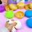 12Pcs  /  Box Colorful Face Style Squishy Bun Shape Stress Ball Stress Relief Toys Squeeze Toys for Kids Adult - 3