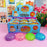12Pcs  /  Box Glitter Colorful Style Squishy Bun Shape Stress Ball with Steamer Box Stress Relief Toys Squeeze Toys for Kids Adult - 5