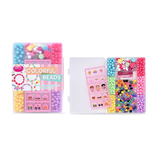 ZHIMINGXING Kids DIY Beading Kit Colorful Beads Jewelry Making Set Educational Toy for Children - 1 Set - 1