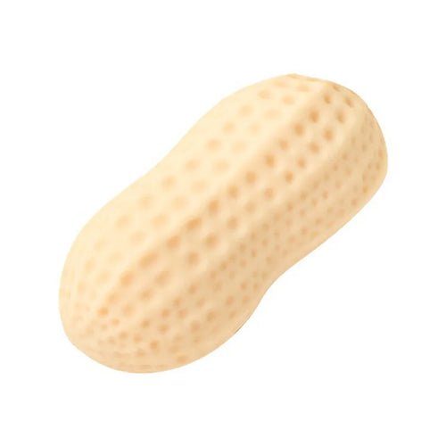 Peanut Shape Stress Ball Slow Rising TPR Squeeze Toy for Kids and Adults Anxiety Relief - Beige - 1