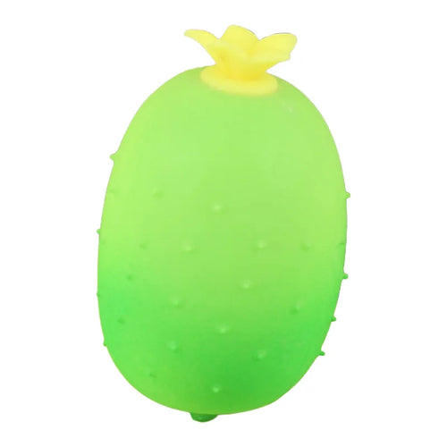 Cucumber Shape Stress Relief Squeeze Toy Slow Rising Soft TPR Sensory Toy for Anxiety Relief - Grass Green - 1