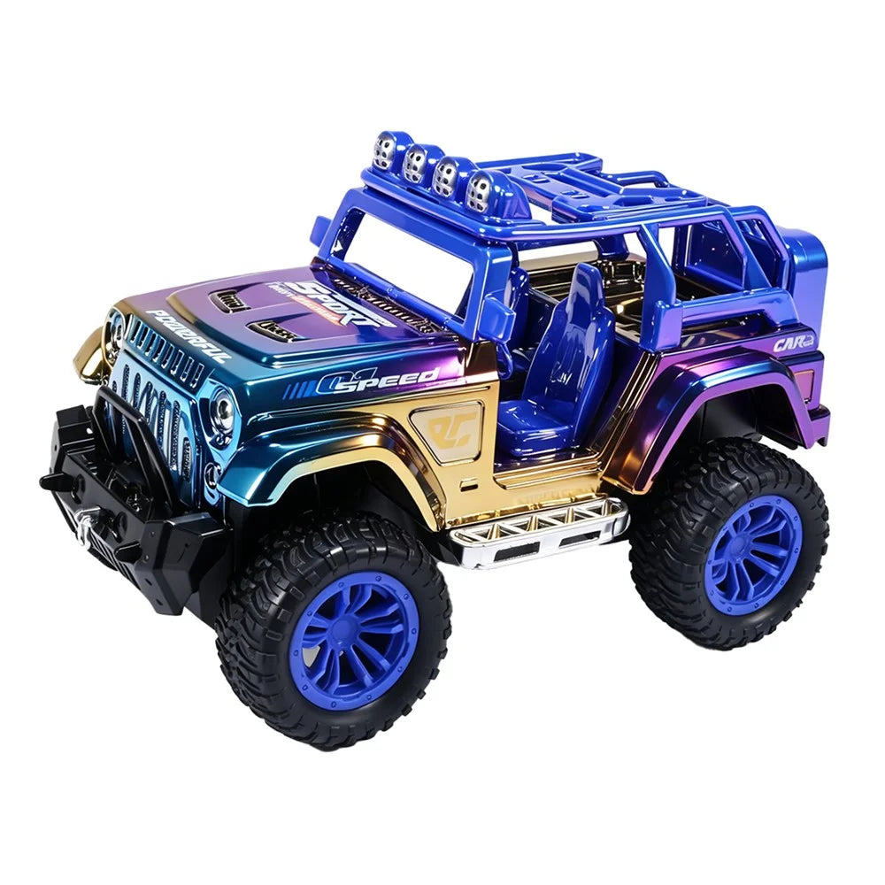 Off-Road RC Car Water Spray 2.4GHz Remote Control Vehicle Toy for Kids - Blue - 2
