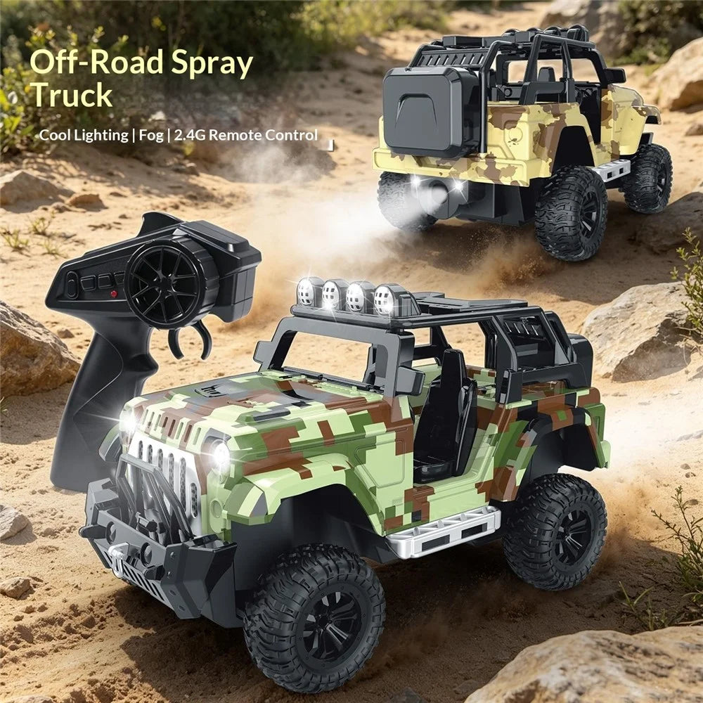 Off-Road RC Car Water Spray 2.4GHz Remote Control Vehicle Toy for Kids - Blue - 5