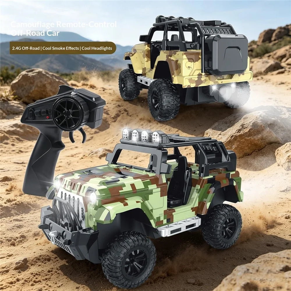 Off-Road RC Car Water Spray 2.4GHz Remote Control Vehicle Toy for Kids - Blue - 6