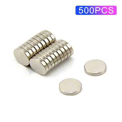 500Pcs / Set Strong Magnetic 10x2mm N35 Neodymium Iron Boron Magnets Industrial Strength NdFeB Magnets Set for Fridge, DIY, Crafts - 1