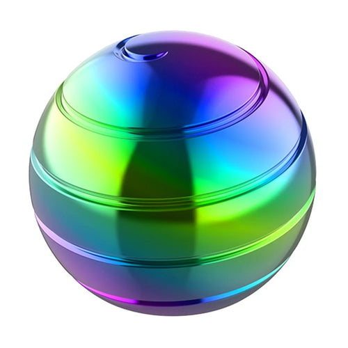 40MM Diameter Ball Spinning Top Decompression Toy Rotation Colorful Aluminum Alloy Gyro to Kill Time and Relieve Stress, Size: S - 1