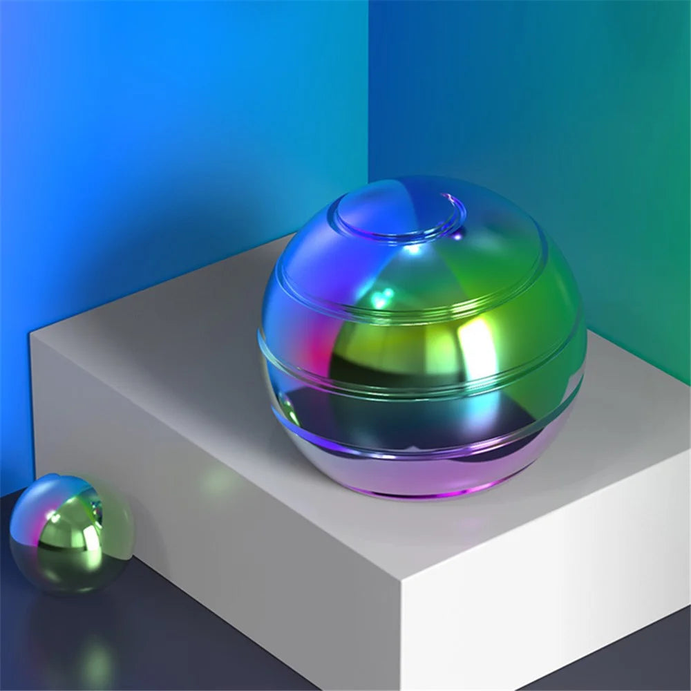 40MM Diameter Ball Spinning Top Decompression Toy Rotation Colorful Aluminum Alloy Gyro to Kill Time and Relieve Stress, Size: S - 3
