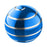 55mm Silver Line Design Glossy Gyroscopic Ball Detachable Spinning Round Ball Gyro Desktop Fingertip Decompression Toy - Blue - 1