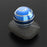 55mm Silver Line Design Glossy Gyroscopic Ball Detachable Spinning Round Ball Gyro Desktop Fingertip Decompression Toy - Blue - 5