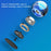 Silver String Rotating Ball Stress Relief Desktop Spherical Gyro Toy, Diameter: 45mm - Multi-color - 6