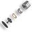 40MM Diameter Stainless Steel Cylindrical Spinning Top Mini Desktop Gyro to Kill Time Reduce Stress - 4