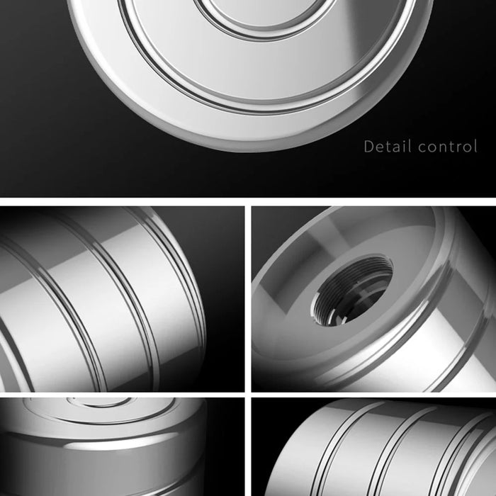 30MM Diameter Cylindrical Stainless Steel Gyro Hard Rotation Spinning Top Desktop Decompression Toy Perfect Balance - 5