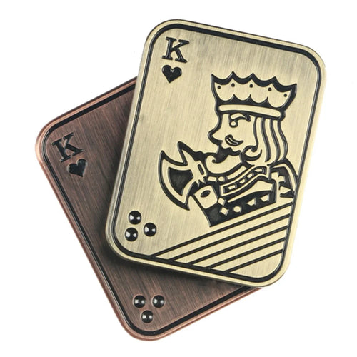 Zinc Alloy Poker Slider EDC Adult Stress Relief Magnetic Toy ADHD Autism Sensory Toy Push Card Slider - 1