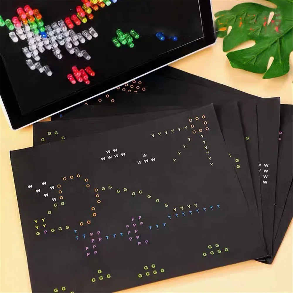 180PCS Kids DIY 3D Magic Light LED Panel Construction Toys Children Educational Building Blocks - 6