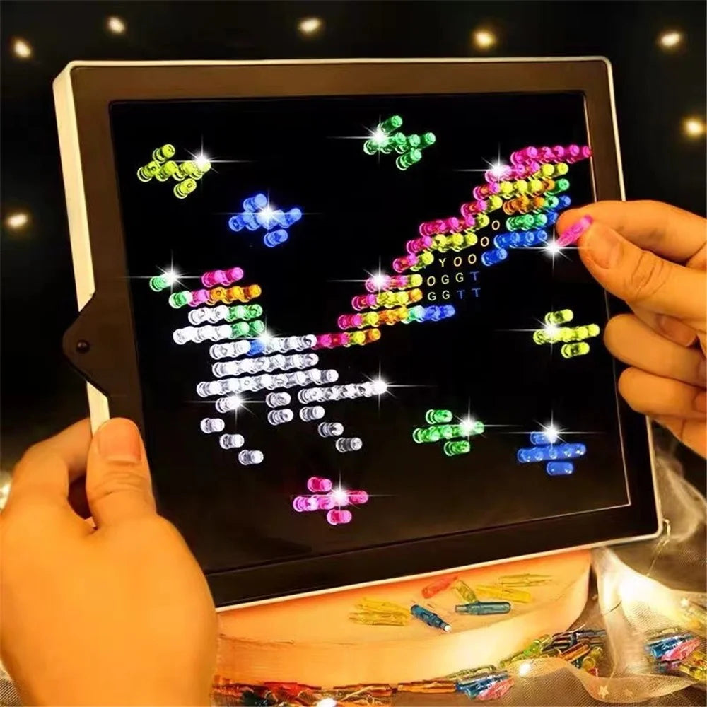 276PCS Children Educational Building Blocks Kids DIY 3D Magic Light LED Panel Construction Toys - 5