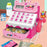 Kids Shopping Cash Register Toy Mini Supermarket Set Simulation Food Calculation Checkout Counter Pretend Play Toy - Pink - 2