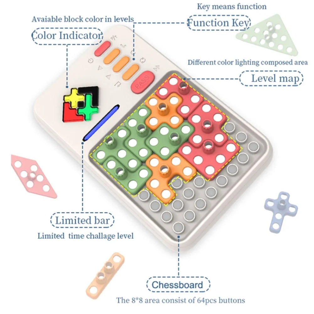 Building Blocks Assembly Game Educational Puzzle Toy for Kids (No Battery) - 4