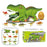P878 Kids Dinosaur Tunnel Car Toy Set Toddlers Boys Educational Toy Dinosaur Egg Vehicle Playset Push to Slide - 3
