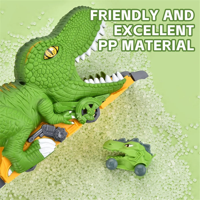 P878 Kids Dinosaur Tunnel Car Toy Set Toddlers Boys Educational Toy Dinosaur Egg Vehicle Playset Push to Slide - 5