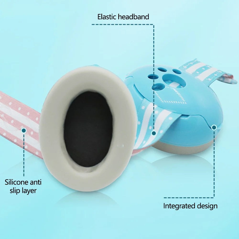 Baby Ear Protection Noise Reduction Earmuff Infant Hearing Protection Sleep Earmuff - Blue - 3