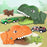 JJ910 Press Ejection Dinosaur Pull Back Car Dinosaur Animal Catapult Launcher Kids Toy - Green - 6