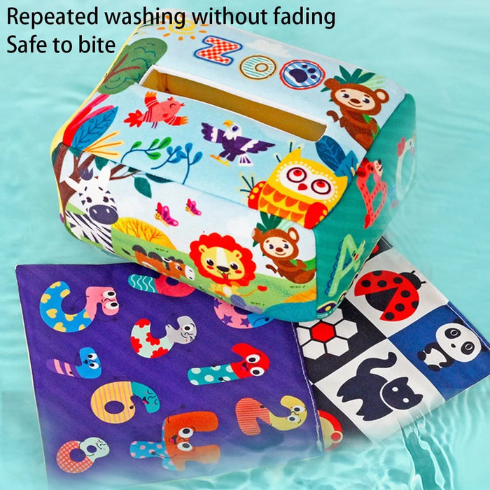 Baby Magic Tissue Box Educational Learning Sensory Toy for Kids Finger Exercise ST - Car - 6