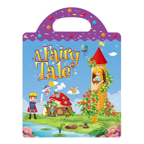 Reusable Sticker Book for Kids Ages 3+ Preschool Learning Activity Quiet Busy Book Toddler Travel Toys Educational Gifts - Fairy Tale - 1