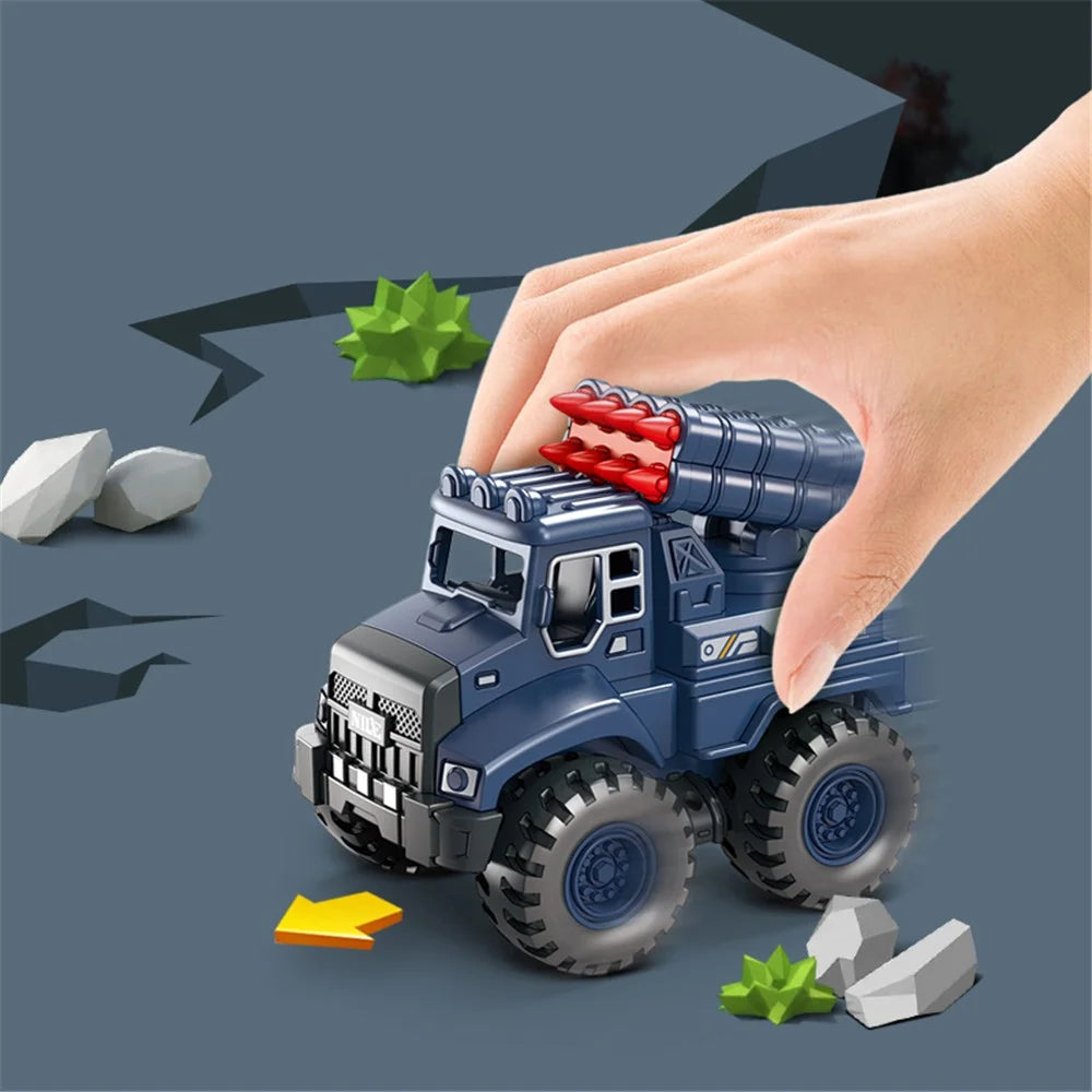 Inertial Military Vehicle Novelty Toy Plastic Simulation Military Toys Models Children's Toys - Style A - 2