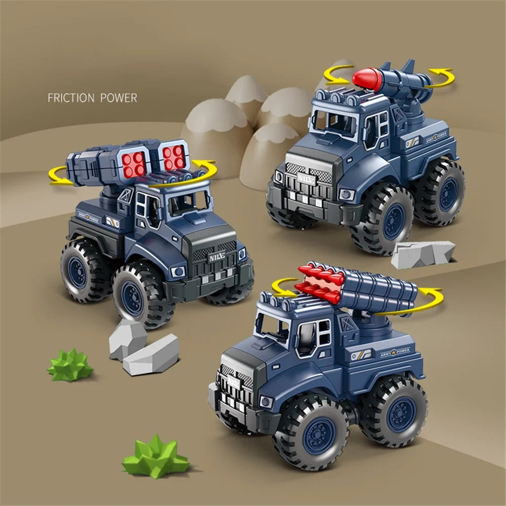Inertial Military Vehicle Novelty Toy Plastic Simulation Military Toys Models Children's Toys - Style A - 3