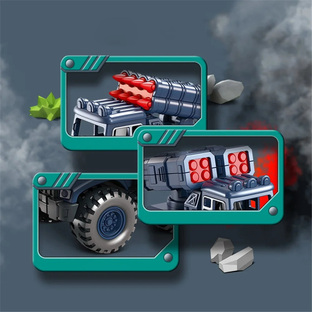 Inertial Military Vehicle Novelty Toy Plastic Simulation Military Toys Models Children's Toys - Style A - 4