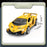 Plastic Car Model Pull Back Vehicles Toy Car Mini Supercar Toy with Sound and Light - Yellow - 7