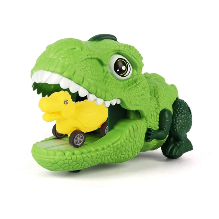 Mouth Bounce Dinosaur Toys Set Volcano Dinosaur Truck Car Games Set Kids Boys Gift - 3