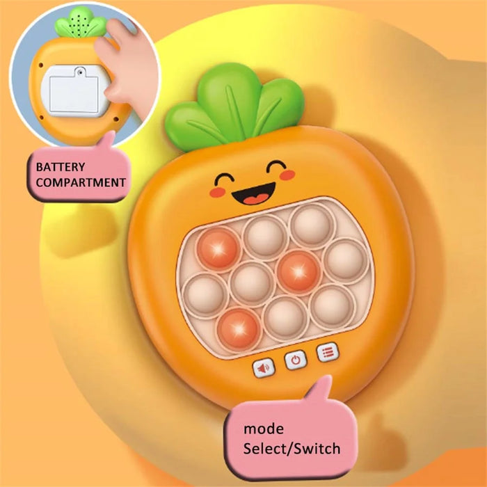 Quick Push Pop Game Sensory Toys Puzzle Game Machine for Adults and Kids - Pear - 4
