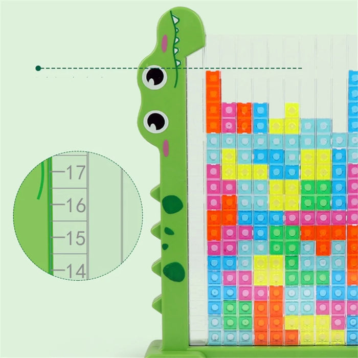2-in-1 3D Block Puzzle Toy Logical Thinking Training Kids Educational Toy Parent-Child Desktop Game - HJ3805 - 4