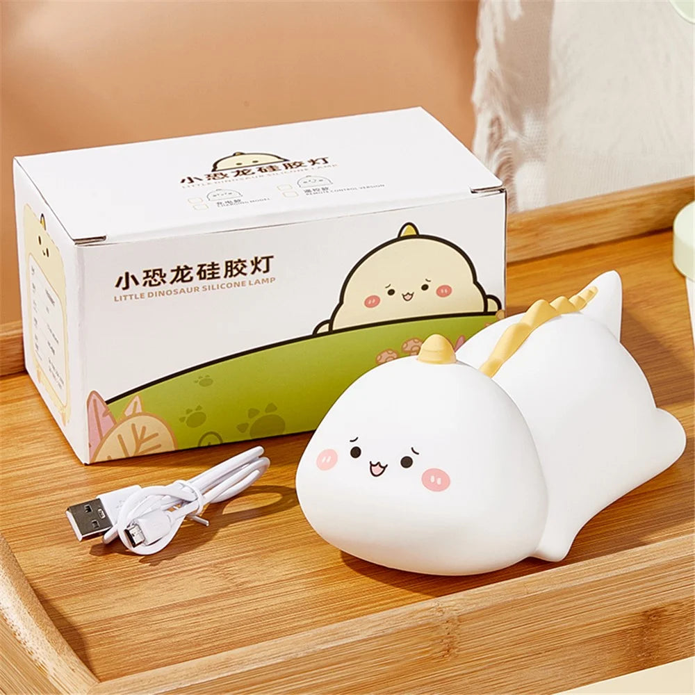 USB Charging Cute Dinosaur Bedside Touch Lamp Breastfeeding Night Light Toddler Baby Bedroom Decoration LED Light - 6