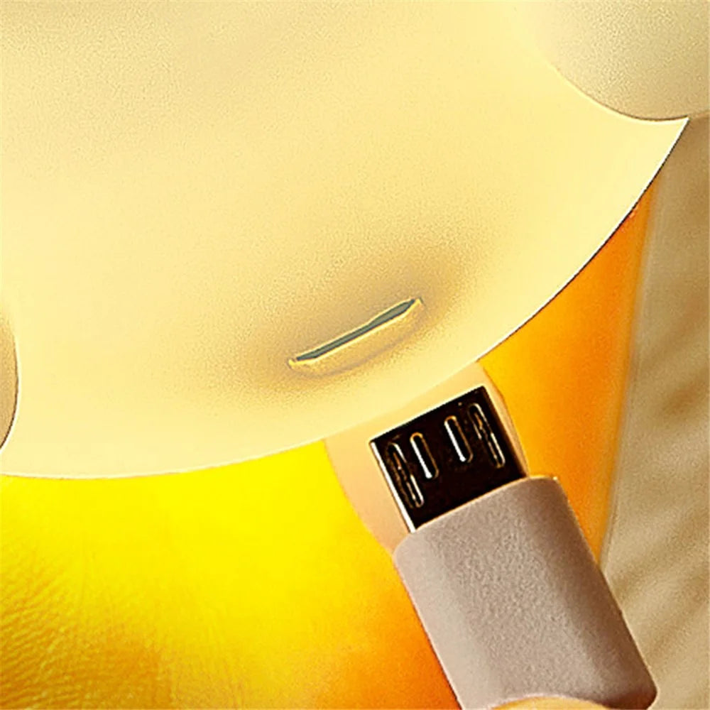 Cute Dog Touch Night Lamp Bedroom Decoration LED Light USB Charging Bedside Tap Lamp - 7