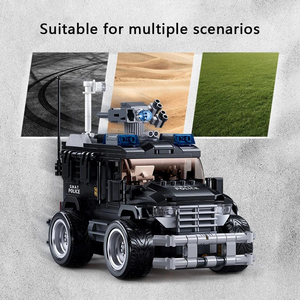 SLUBAN Remote Control Car Building Blocks Toy Kit Kid Boy Birthday Gift - B1155 - 5