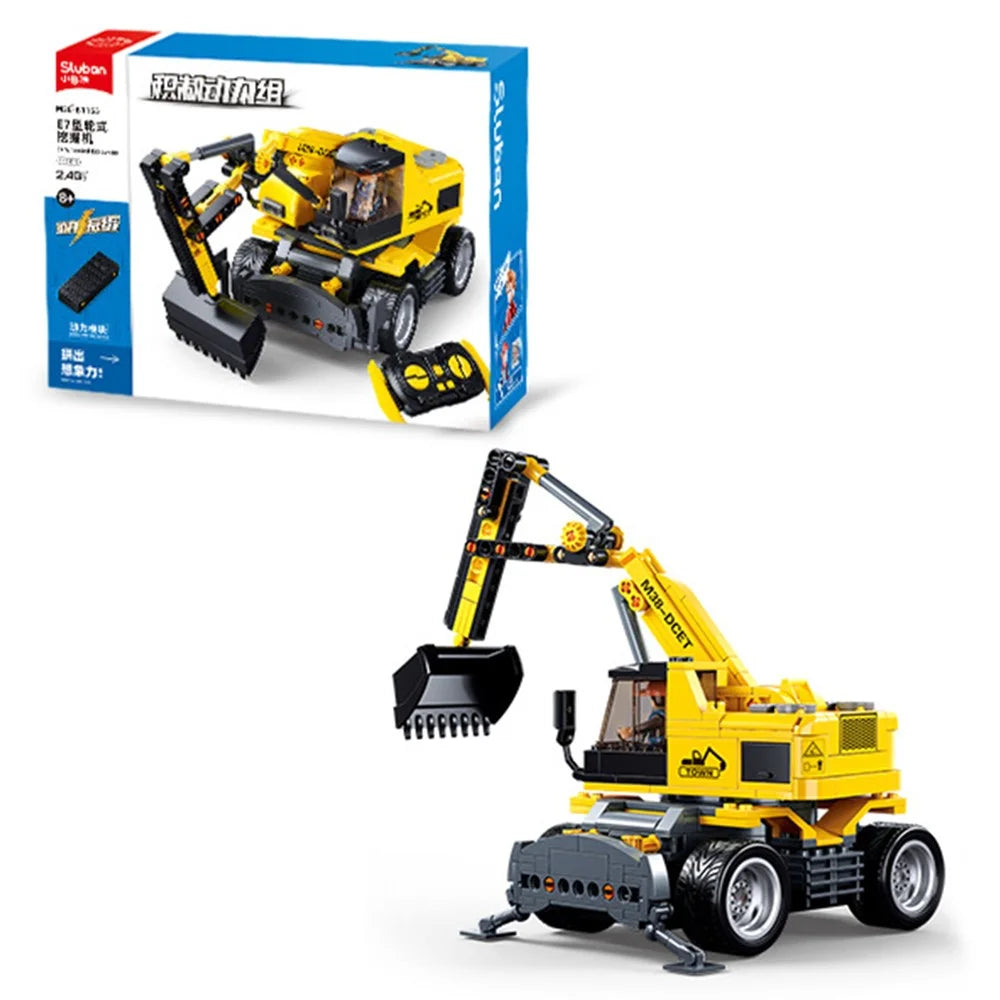 SLUBAN Remote Control Car Building Blocks Toy Kit Kid Boy Birthday Gift - B1155 - 7