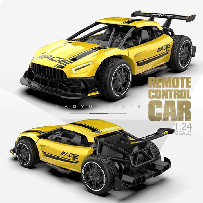 1:24 2.4G Remote Control Racing Car Toy High Speed Drift RC Vehicle Model - SL-3357 Aqua Blue - 3