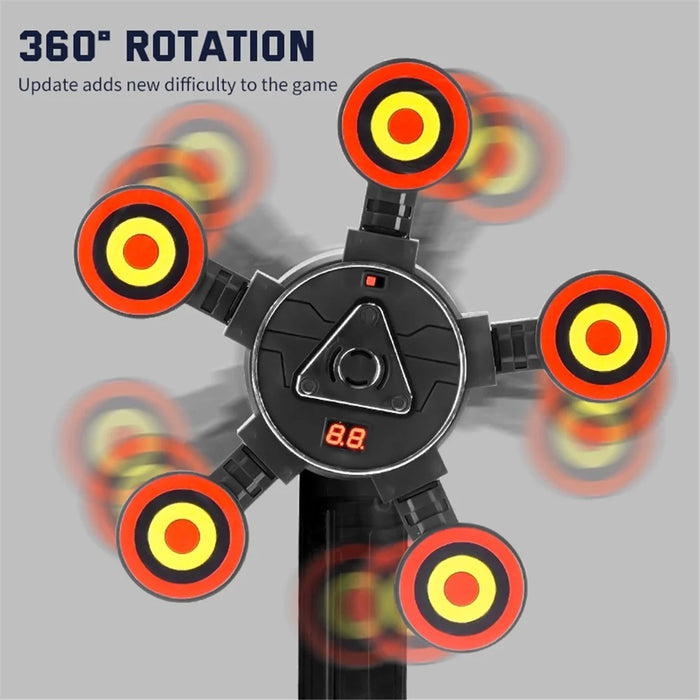 MH3585A Electric Scoring Target 360 Degree Rotating Target Toy with Sound Effect - 4