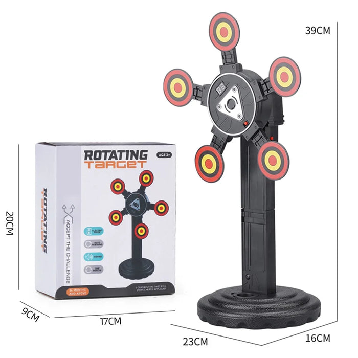 MH3585A Electric Scoring Target 360 Degree Rotating Target Toy with Sound Effect - 7