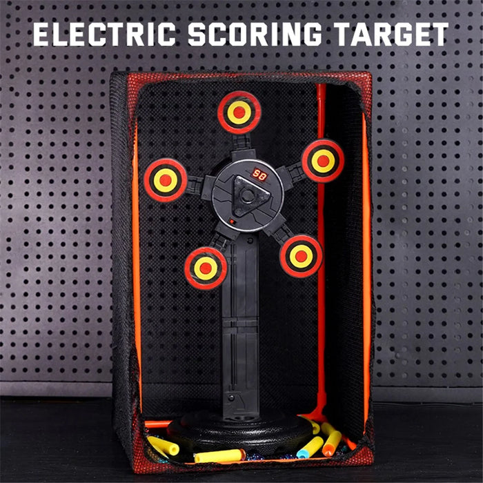 MH3585A Electric Scoring Target Rotating Target Toy with Protection Mesh - 2